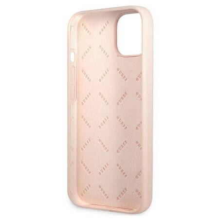 Guess Silicone Triangle Logo - Cover iPhone 13 (Pink)