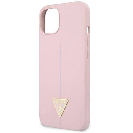 Guess Silicone Triangle Logo - Cover iPhone 13 (Purple)