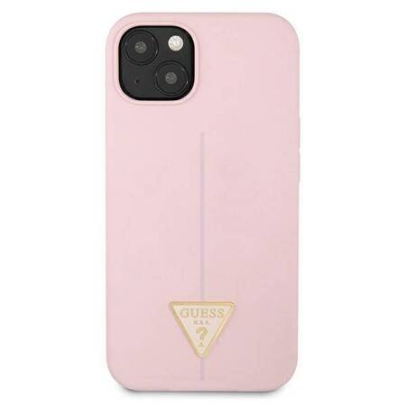 Guess Silicone Triangle Logo - Cover iPhone 13 mini (Purple)