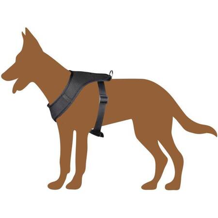 Harness / dog harness 67.6 x 106.5 cm size. L (black)