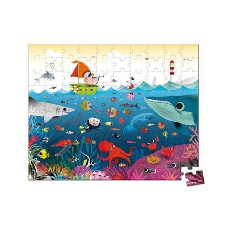 Janod - Puzzle in a suitcase The Underwater World (100 pcs.)