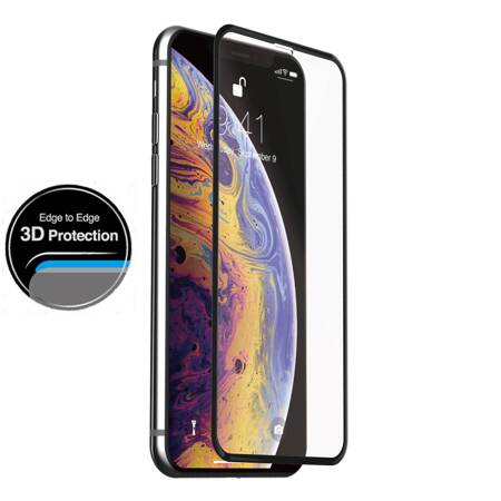 Just Mobile Xkin Tempered Glass Screen Protector for iPhone Xs Max (Transparent/Black)
