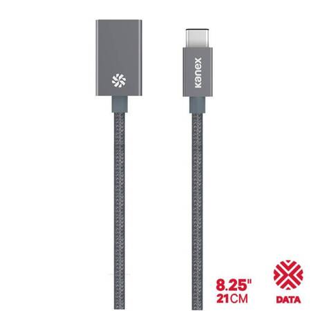 Kanex DuraBraid™ Adapter - USB-C to USB 3.0 type A Aluminium Adapter (Space Grey)