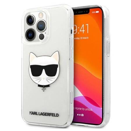 Karl Lagerfeld Choupette Head - Case for iPhone 13 Pro Max (Transparent)