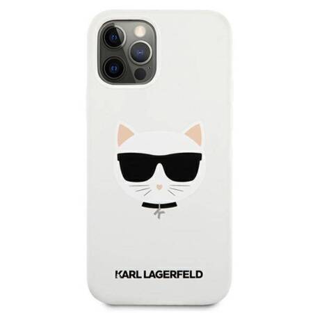 Karl Lagerfeld Choupette Head Silicone - Case for iPhone 12 Pro Max (White)