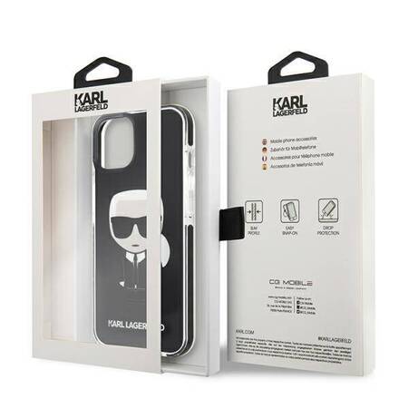 Karl Lagerfeld Fullbody Ikonik - Etui iPhone 13 mini (Black)