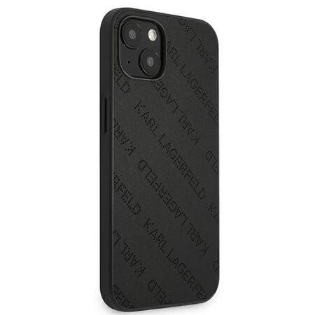 Karl Lagerfeld Perforated Allover - Cover for iPhone 13 (Black)