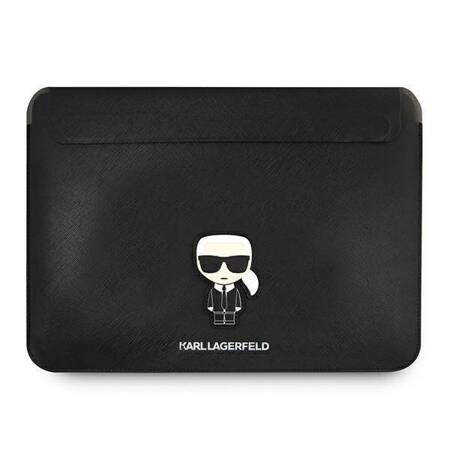 Karl Lagerfeld Saffiano Ikonik Sleeve - Notebook case 16 (Black)