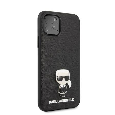 Karl Lagerfeld Saffiano with Pin Iconik - Case iPhone 11 Pro Max (black)