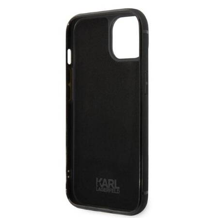Karl Lagerfeld Signature Logo Cardslot - Case for iPhone 14 Plus (Black)