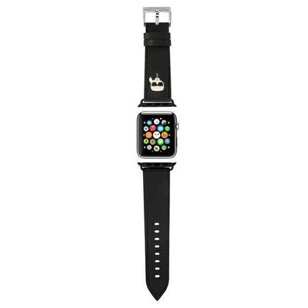 Karl Lagerfeld Silicone Karl Head - Watch Strap for Apple Watch 38/40/41 mm (Black)