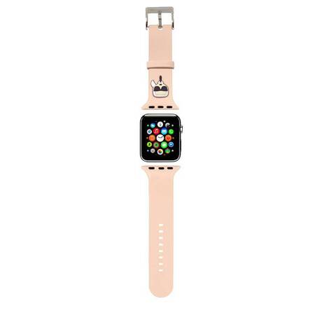 Karl Lagerfeld Silicone Karl Head - Watch Strap for Apple Watch 38/40/41 mm (Pink)