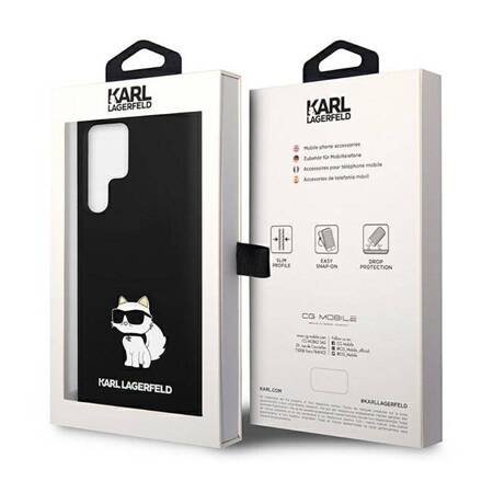 Karl Lagerfeld Silicone NFT Choupette - Case for Samsung Galaxy S23 Ultra (Black)