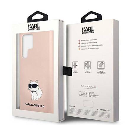 Karl Lagerfeld Silicone NFT Choupette - Case for Samsung Galaxy S23 Ultra (Pink)