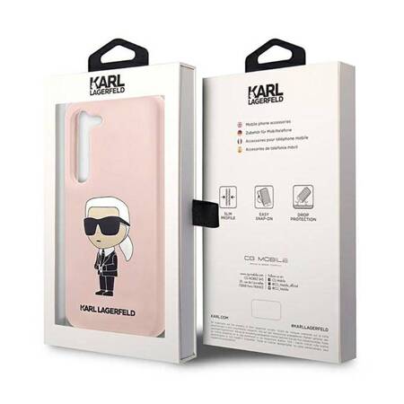 Karl Lagerfeld Silicone NFT Ikonik - Case for Samsung Galaxy S23 (Pink)