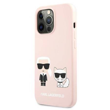 Karl Lagerfeld Slilicone Karl & Choupette - Case for iPhone 13 Pro Max (Pink)