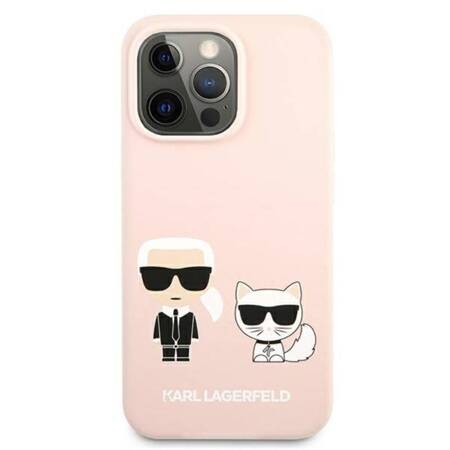 Karl Lagerfeld Slilicone Karl & Choupette - Case for iPhone 13 Pro Max (Pink)