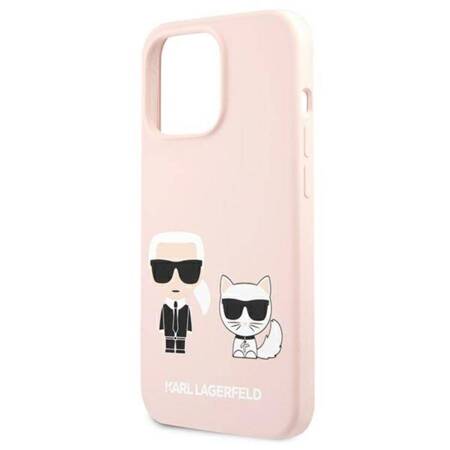 Karl Lagerfeld Slilicone Karl & Choupette - Case for iPhone 13 Pro Max (Pink)