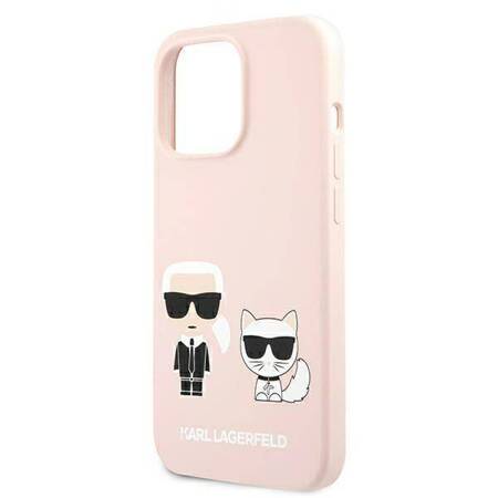 Karl Lagerfeld Slilicone Karl & Choupette Magsafe - Case for iPhone 13 (Pink)