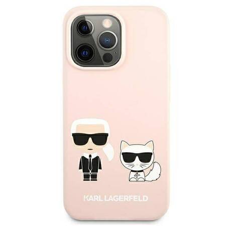 Karl Lagerfeld Slilicone Karl & Choupette Magsafe - Case for iPhone 13 (Pink)