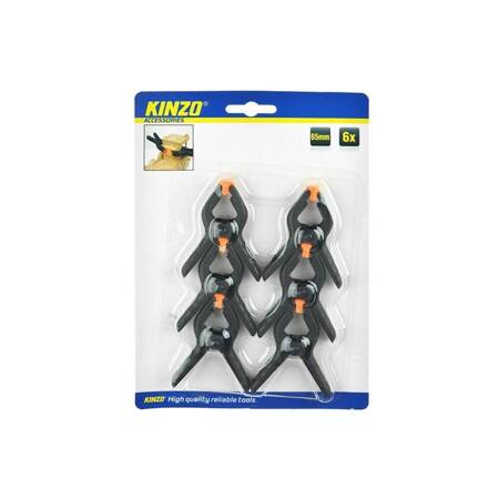 Kinzo - Set of clamps for carpentry grippers 65mm 6 pcs