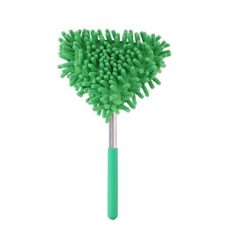 Lifetime - telescopic brush, dust cloth, microfiber fringes 34-96 cm (green)