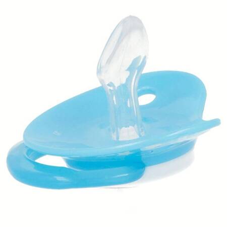 Mickey Mouse - Anatomically shaped silicone teat 0 - 6 m (glow in the dark) (blue)