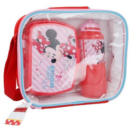 Minnie Mouse - Breakfast / Lunchbox Set + 530 ml water bottle in a bag