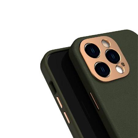 Moshi Napa Midnight - Leather case for iPhone 14 Pro Max (Juniper Green)