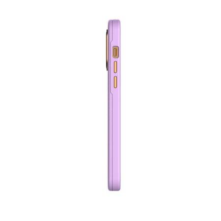 Moshi Napa Midnight - Leather case for iPhone 14 Pro Max (Lavender Purple)