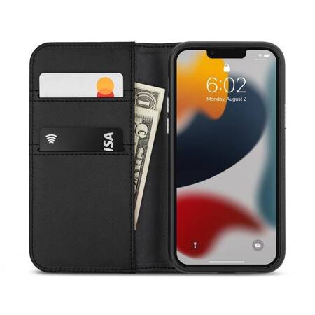 Moshi Overture Case with Detachable Magnetic Wallet for iPhone 13 Pro (SnapTo™) - Jet Black