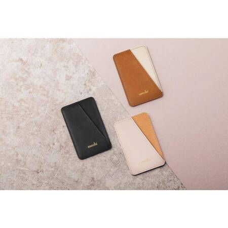 Moshi Slim Wallet - Magnetic Wallet (SnapTo ™ System) (Jet Black)