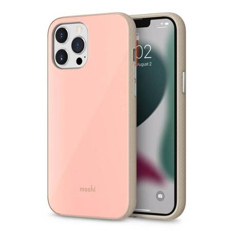 Moshi iGlaze - Premium Hybrid Case for iPhone 13 Pro Max (SnapTo system) (Dahlia Pink)