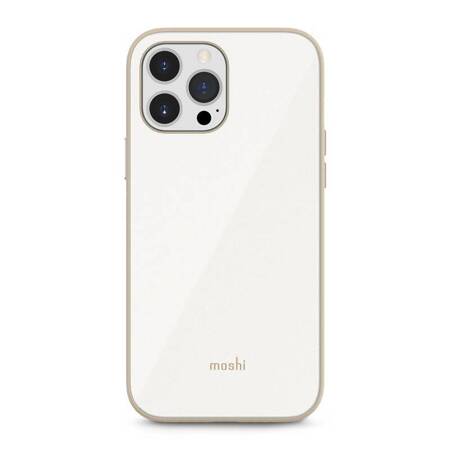 Moshi iGlaze - Premium Hybrid Case for iPhone 13 Pro Max (SnapTo system) (Pearl White)