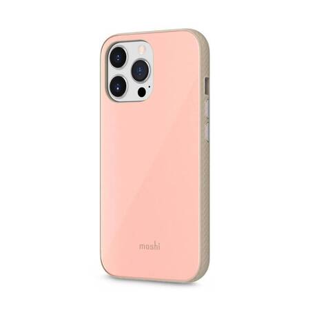 Moshi iGlaze - Premium Hybrid Case for iPhone 13 Pro (SnapTo system) (Dahlia Pink)