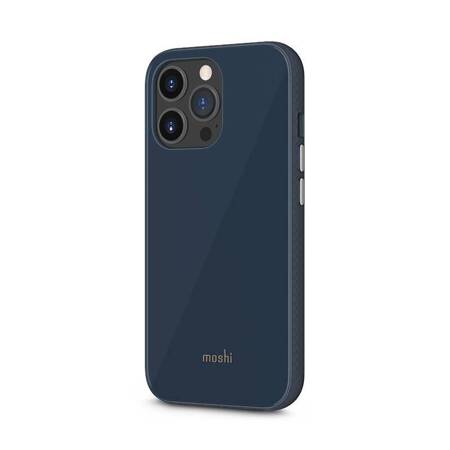 Moshi iGlaze - Premium Hybrid Case for iPhone 13 Pro (SnapTo system) (Slate Blue)