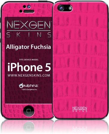Nexgen Skins with 3D effect for iPhone 5/5s/SE (Alligator Fuchsia 3D)