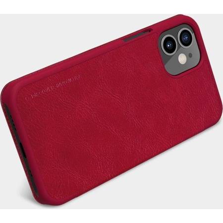 Nillkin Qin Leather Case - Case for Apple iPhone 12 Mini (Red)