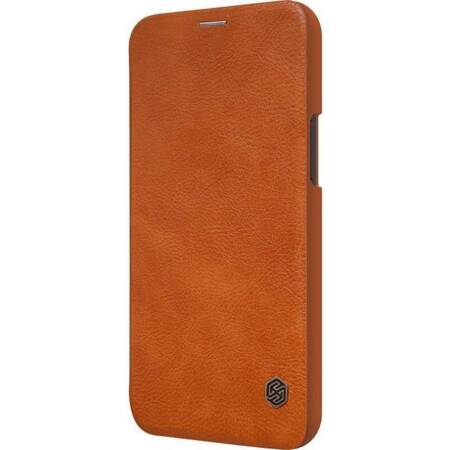 Nillkin Qin Leather Case - Case for Apple iPhone 12 Pro Max (Brown)