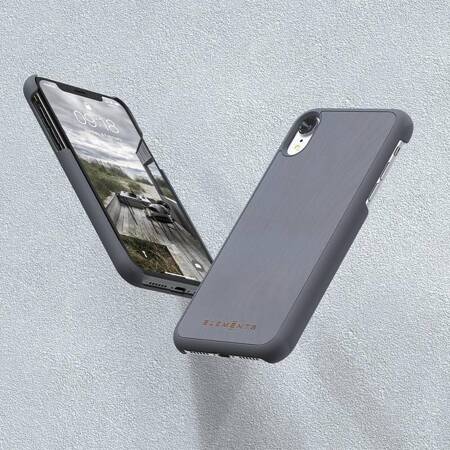 Nordic Elements Original Gefion - Case for iPhone XR with real maple wood (Mid Grey)