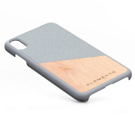Nordic Elements Original Hel - Case for iPhone Xs Max with real maple wood (Light Grey)