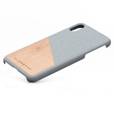 Nordic Elements Original Hel - Case for iPhone Xs Max with real maple wood (Light Grey)