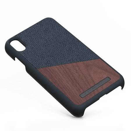 Nordic Elements Saeson Frejr - Case for iPhone Xs Max with real walnut wood (Dark Grey)