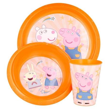 Peppa Pig - Set of dishes (plate + bowl + mug)