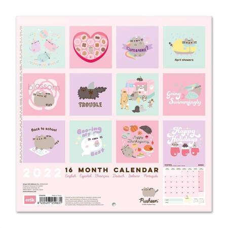 Pusheen - Wall calendar 30 x 30 cm 2022 from the Foodie collection