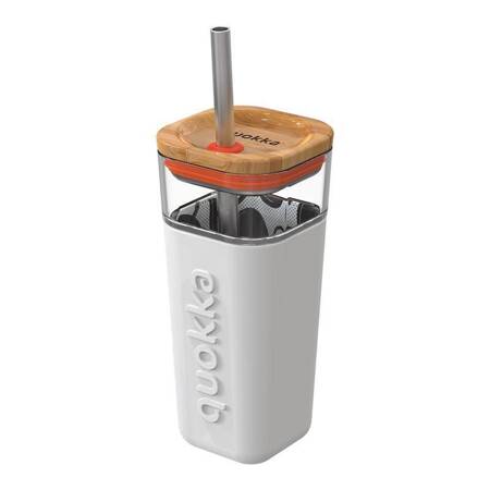 Quokka Liquid Cube - Glass Straw Tumbler with Silicone Cover 540 ml (Inner Graffiti)