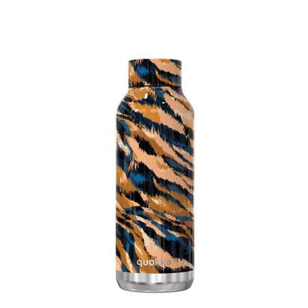 Quokka Solid - Stainless steel double wall vacuum insulated water bottle, portable thermos 510 ml  (Safari)