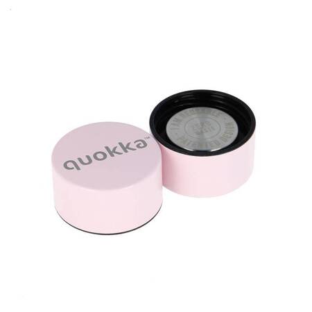 Quokka Solid - Stainless steel double wall vacuum insulated water bottle, portable thermos 630 ml  (Quartz Pink)(Powder Coating)