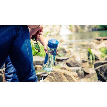 Quokka Splash – Sport water bottle, pop open lid, dual anti-slip grip 730 ml  (Aqua Violet)