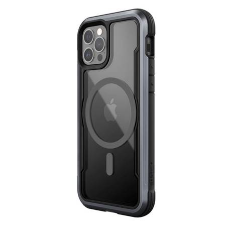 Raptic Shield Pro Magnet - Aluminium Case for iPhone 12/12 Pro MagSafe (DROP TEST 4M) (Black)